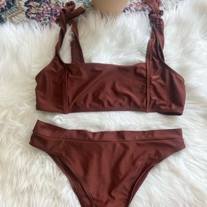 Brown bikini size large
